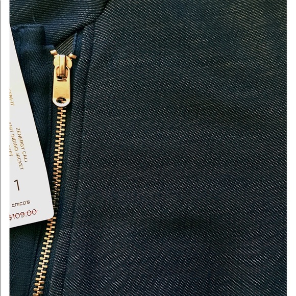 Chico’s Zenergy Cali Knit Indigo Jacket - Picture 7 of 8